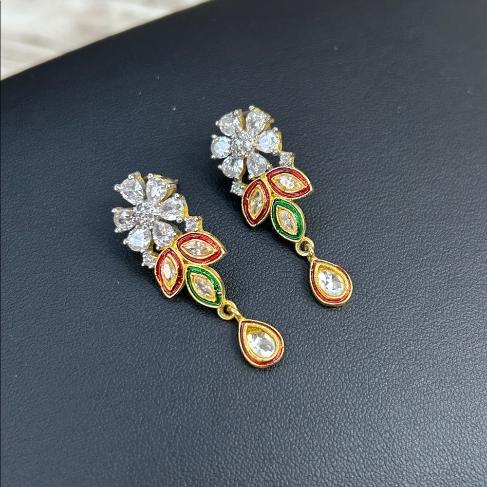 Elegant Multicolor Drop Earrings